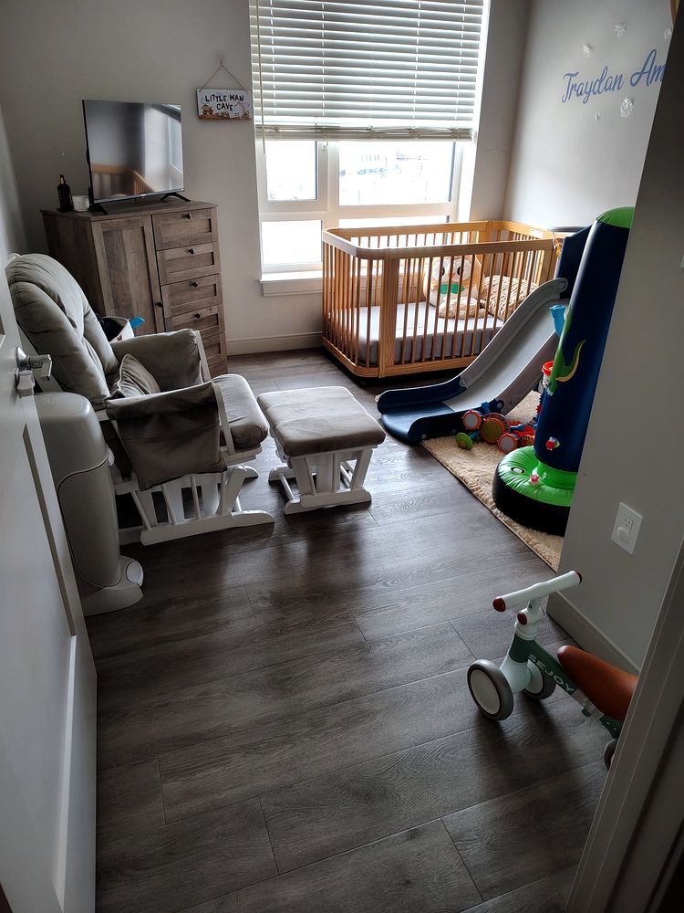 Tidy, spotless nursery after RiseUp Cleaning